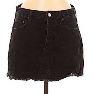 American Eagle Super Stretch black jean skirt